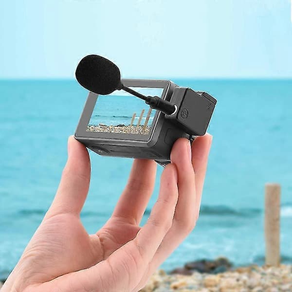 3,5 mm Mini Mikrofon In-line Tre Poler Kort Mikrofon Til Osmo Pocket Action Kamera