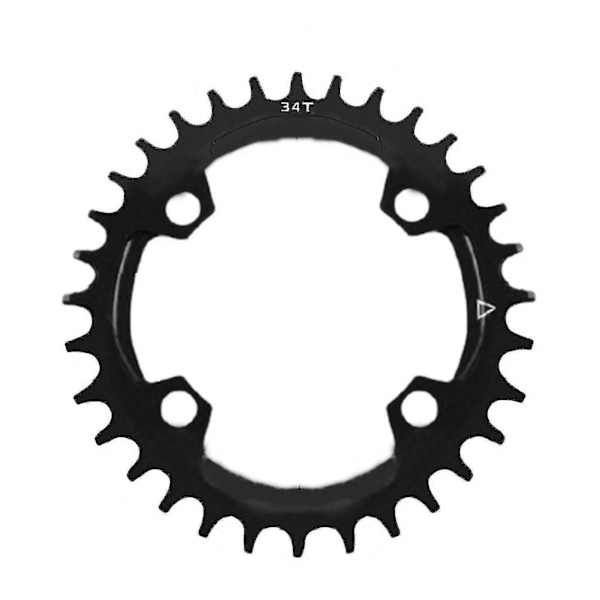 Rund/oval 96bcd 32/34/36/38t Smal Cykel Mtb Cykel Red 36-Ellipse