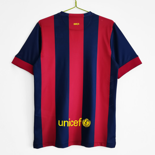 MSN Säsong 14-15 Barcelona Home Kids Jersey-dräkt Suarez NO.9 M