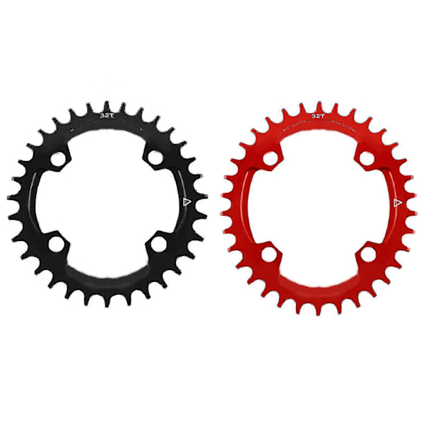 Rund/oval 96bcd 32/34/36/38t Smal Cykel Mtb Cykel Red 34-Round Plate