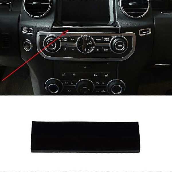 Bil Navigation GPS Skærm Under Panel Cover Trim Sticker Tilbehør Til Discovery 4 2008-2016 (sølv)