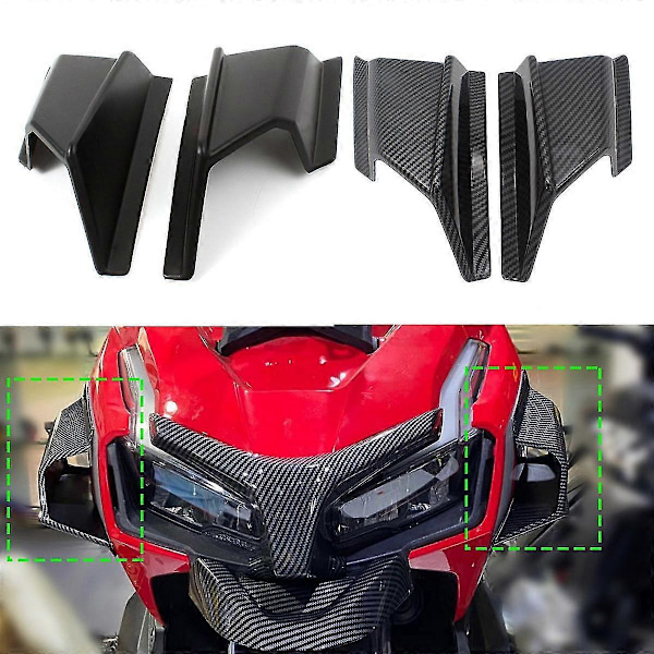 Motorsykkel Front Side Spoiler, For Adv150 150 2019 2020 Front Pneumatisk Kåpe Sidevingebeskytter