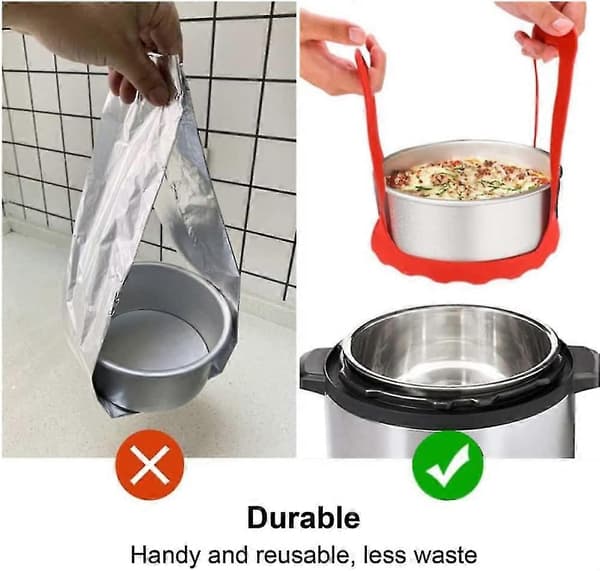 Trykkoger Sling Bærbar Nonstick Silikone Bageform Sling Til Acsergery Instant Pot Gave