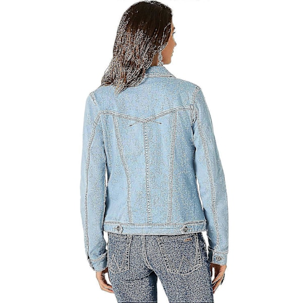 Stretch Jeansjacka för Dam, Jeansjacka, Jeansjacka med Knappar Light blue XL