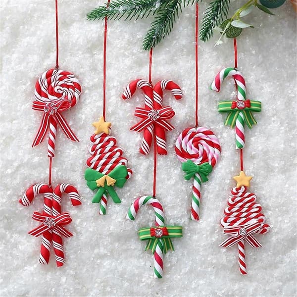 Juletrepynt Ornament Myk Leire Lollipop B