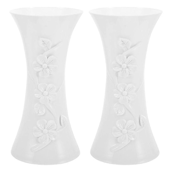 2 st Vas Blomma Vas Heminredning Modern Stil Hög Vas Bord Hylla Vas Dekor för Sovrum Kök