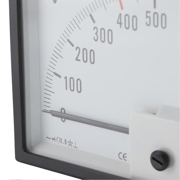 Voltmeter Volt Meter Retvinklet Pindmåler AC 0?500V Båd Kahyt Instrumentpanel