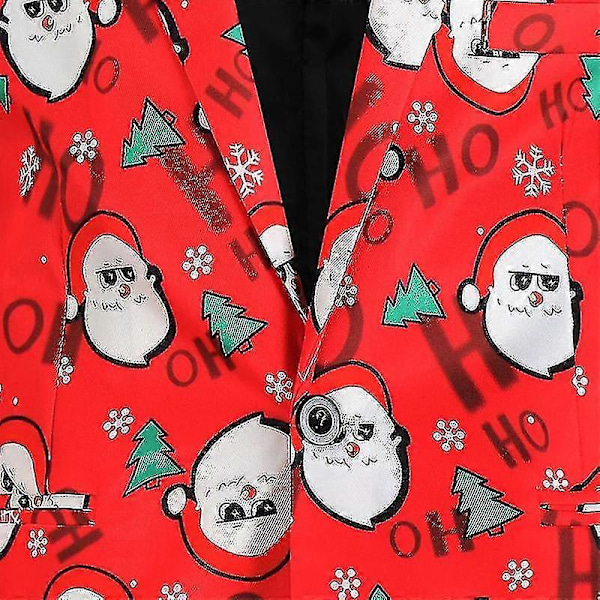 Juleblazere til mænd, afslappet juleblazer med én knap COLOR 7 2XL
