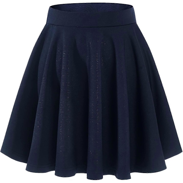 Dame Plisseret Nederdel Mini Skater Basic Nederdel Skole Cheerleader S-2xl Style1 M