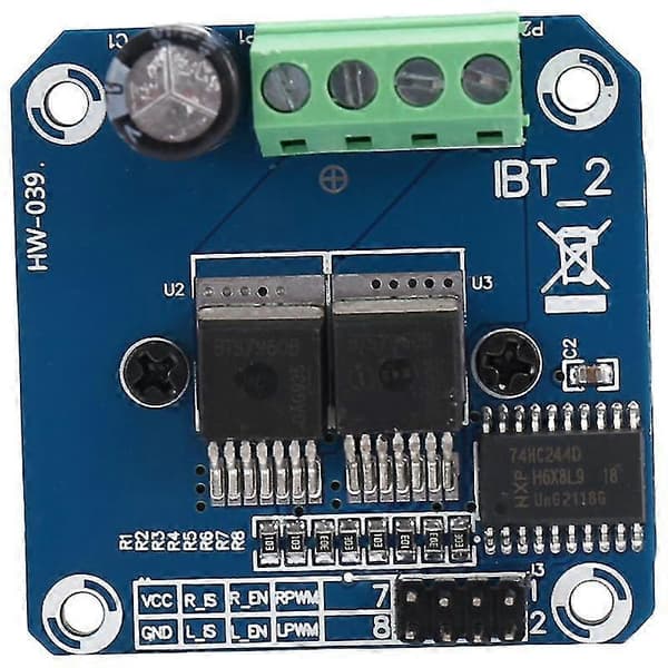 BTS7960 43A H-brygga Hög Strömdrivare Modul/ DIY Bil Ström Modul