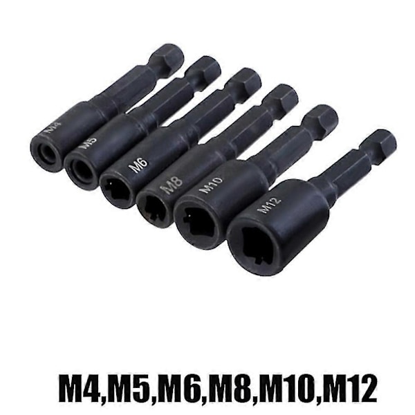 1/4 Hex Skaft Gevind Tap Socket Adapter M4-m12 Hss Lige Rillede Skrue Tap Til Maskintapning Th