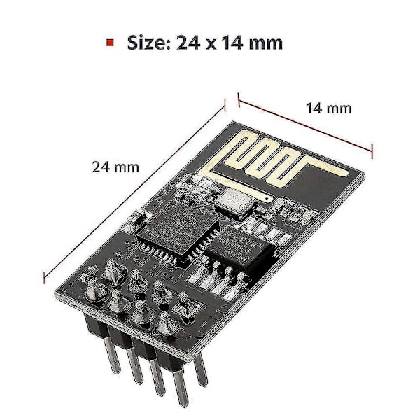 Esp8266 Esp-01s Wifi Hovedmodul Takket Være Den Kraftige 80mhz Prosessoren Og Store 1mb Minnet