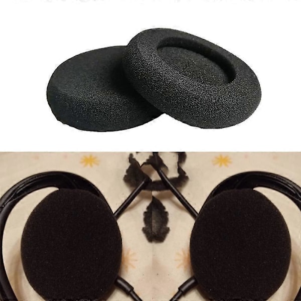 2 Par 5cm Myke Hodetelefon Svampdeksel Øreputer Erstatning for Sennheiser PX100/PX100II/PX200/PX80/PC131/KOSS PP