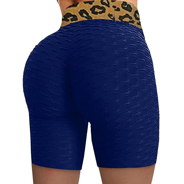 Tflycq Kvinnor Basic Slip Bike Shorts Compression Workout Leggings Yoga Shorts Byxor Blue S