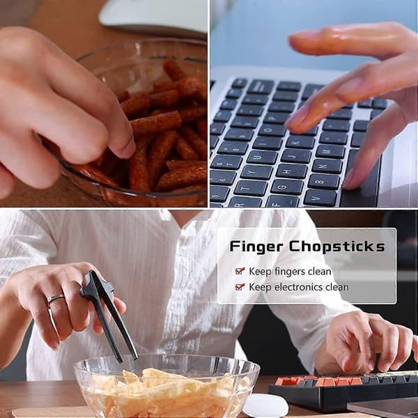 4 stk. Fingerpinde (sort)