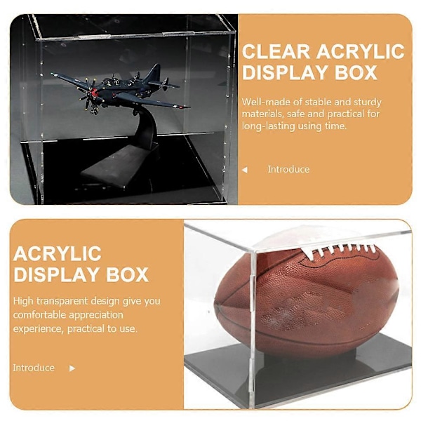 Klar Akryl Display Case Bordplade Display Box Beskyttelse Showcase til Actionfigurer