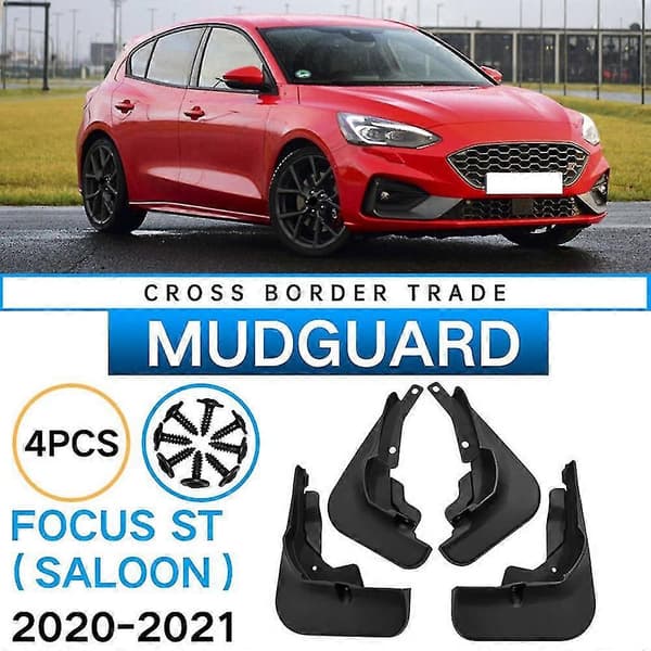 Bil Mudflaps For Focus St Sedan 2018-2020 Mudguard Mud Flap Guard Splash Mud Biltilbehør