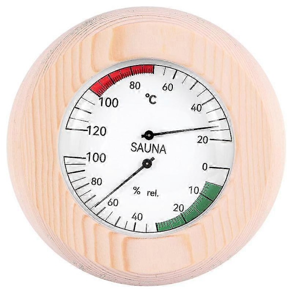 Bastutermometer Hygrometer Horisontell Hållbar Digital Basturumstillbehör Inomhusfuktighet