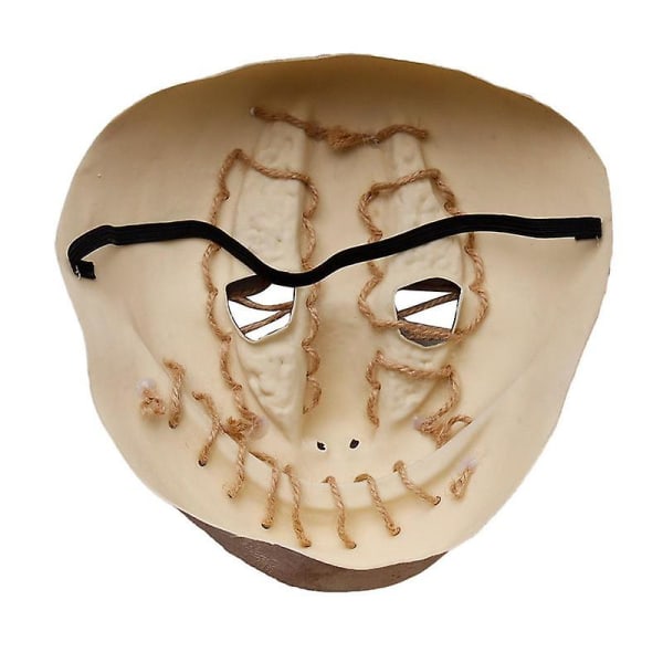Läskig Clown Ansiktsmask Halloween Clown Läskig Ansiktsmask Latex Kreativ Livfull Design Mjuka Festartiklar För Äventyrstema Cross Face