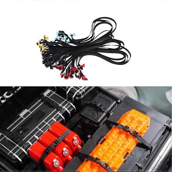 5st Rc Bil Tak Bagagehylla Rep Dekorationsrem För 1/10 Rc Crawler Bil Axial Scx10 Traxxas Trx4