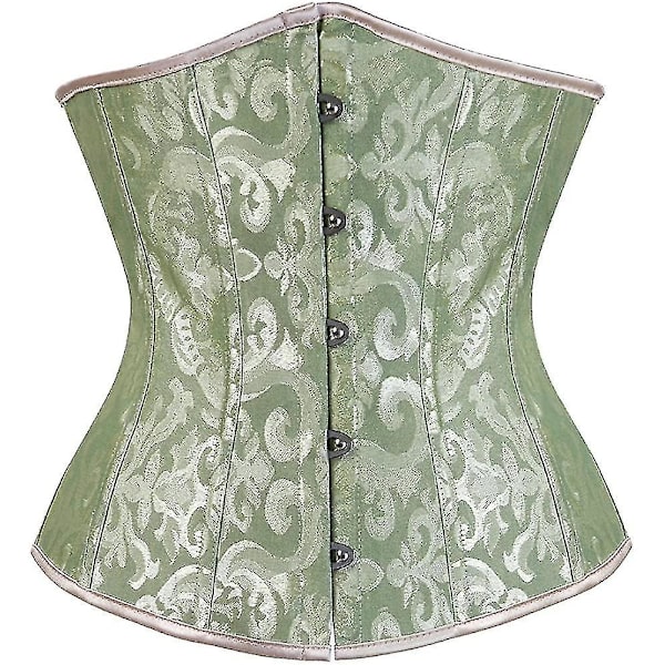 Tflycq Naisten Nauhallinen Luilla Vahvistettu Underbust Vyötärömuotoilija Korsetti Green Medium