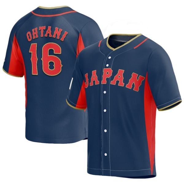 2023 World Baseball Jersey OHTANI#16 Jersey träningsoverall blue 3XL