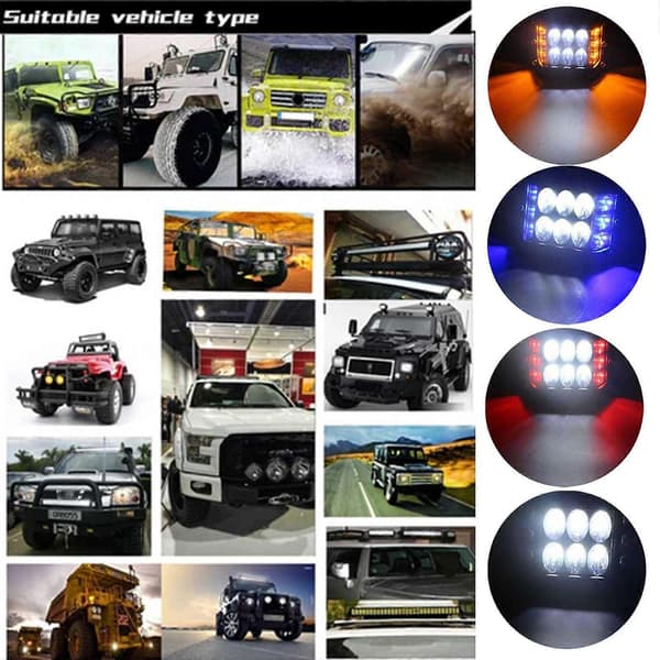 Bil LED Bar Arbeidslys 45W Offroad Arbeidslys 12V Auto Lys Tåkelys Spotlight
