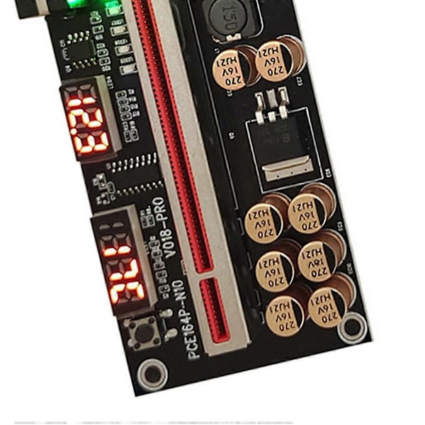 Ver018 Pro Pci-e Riser Kort Pci-e 1x Til 16x Usb3.0 60cm Grafik Riser Kort Med 12 Solid Kondensatorer