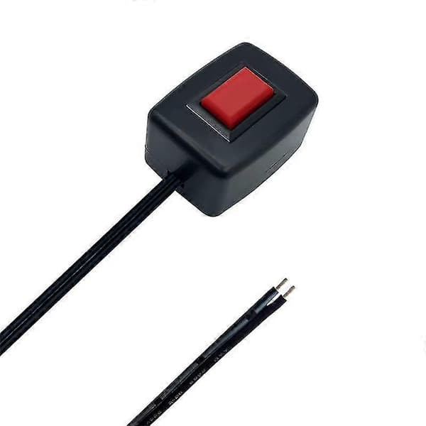 2 stk. Bil Momentary Switch Dobbeltsidet Klæbende Montering Overflademontering 12v 24v Trykknap