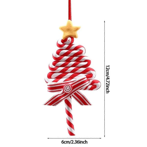 Juletrepynt Ornament Myk Leire Lollipop B