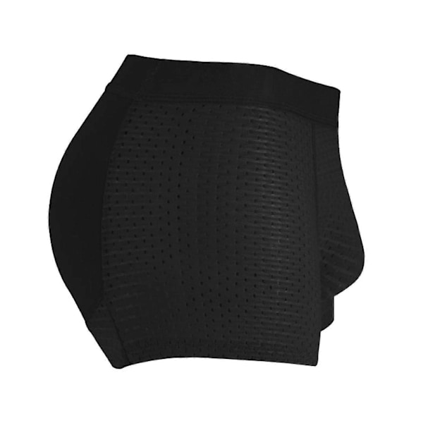 Nylon Jääsilkki Hengittävät Miesten Alushousut, miesten Lantiota Muotoilevat ja Kohottavat Alushousut Pehmustetut Bokserit Lantiota Kohottavat Alushousut Black L