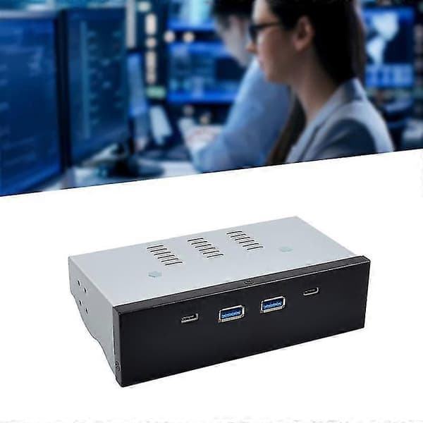 5.25 Tommer Desktop PC Frontpanel Dockingstation Vl820 Type-c+a(2a2c) Usb 3.1 Hub Med Sata15pin Til