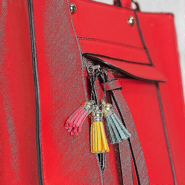100 stk. Nøglering Kvaster Læder Kvaster Smykkefremstilling Kvaster Vedhæng Kvaster Charm Til Nøglering DIY
