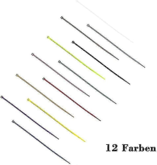 1200 nippusiteen sarja, värilliset nippusiteet 100 * 2,5 mm H
