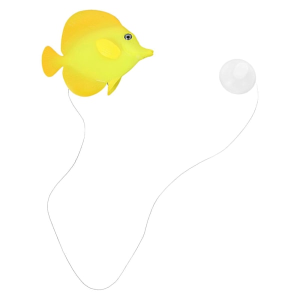 Akvarium Fake Fisk Dekor Lysende Fisk Akvarium Ornament Silikon Fisk Dekor
