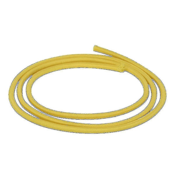 4mm Brett Elastiskt Band, Rund Elastisk Snöre Hög kvalitet Yellow 1m