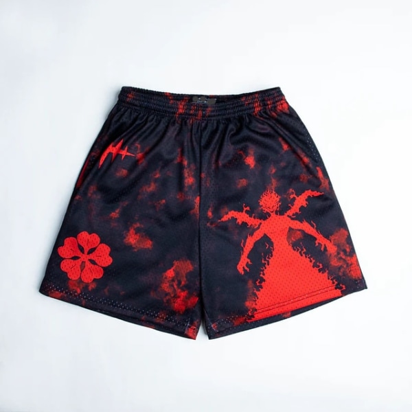 Anime Shorts Demon Slayer 3D-utskrift Casual Sports Shorts XXXL