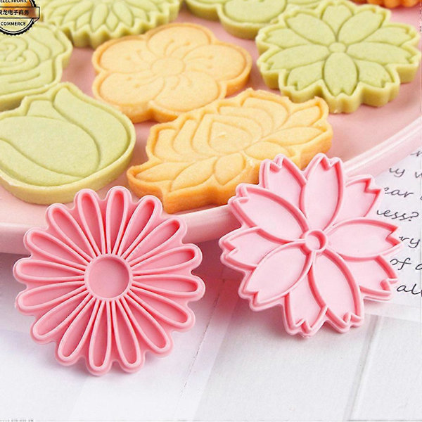 8 stk. Kakeform Gjenbrukbare Bakeformer Kake DIY Form Dessert Bakeform Kjeksform