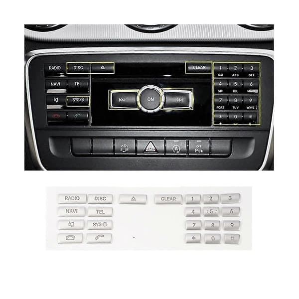 Bil Konsol CD Panel Knap Mærkat Til W176 W246 Cla C117 Gla X156