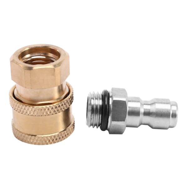 Adapterset för högtryckstvätt, 1/4 tums snabbkoppling med 10-pack O-ringar. 5000 Psi