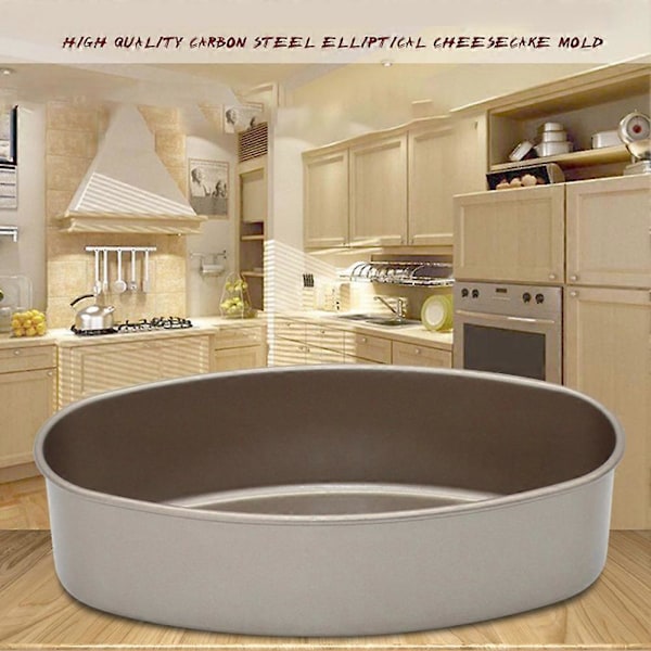 Non-stick Oval Metall Ostkaka Toast Form DIY Bakform Kök Bakverktyg
