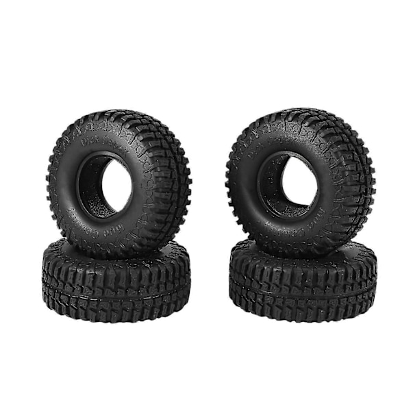 4st 100mm 1.9 Gummidäck Hjul För 1/10 Rc Crawler Bil Axial Scx10 90046 Axi03007 Trx4 D90