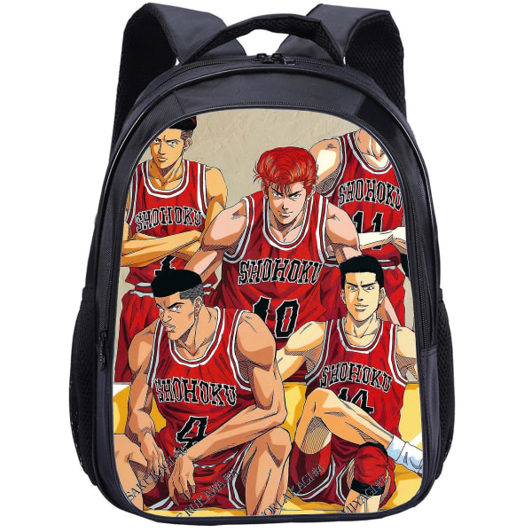 Slam Dunk Ryggsäck med Tryck för Tonårspojkar Flickor Väskor Canvas Student Skolväskor style 18