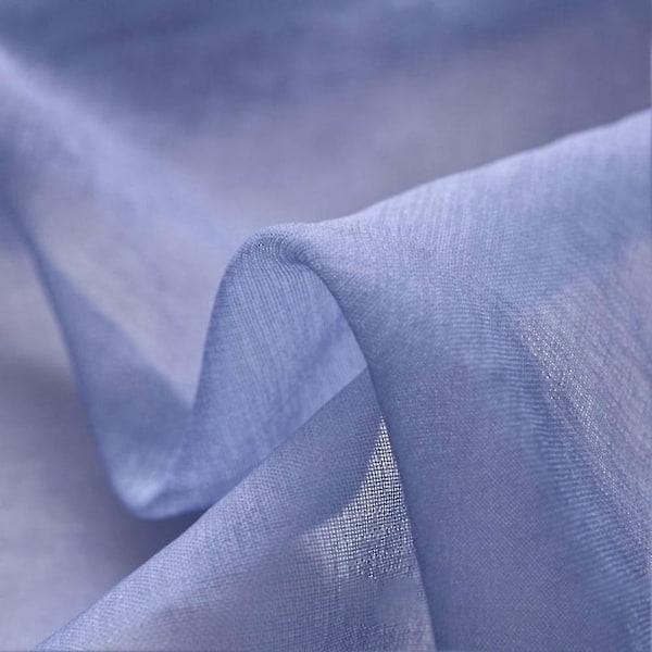 2 Paneler Skjøre Ombre Gardiner 132 x 213 cm Gradient Gardiner Halvgjennomsiktige Voile Gardiner Stanglomme B