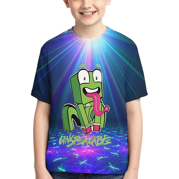 Osägligt printed barn ungdom kortärmad T-shirt Toppar present style 1 11-12 Years
