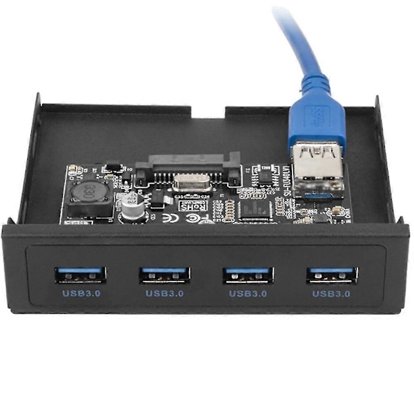 PCI-e til USB 3.0 PC Panel USB Utvidelse Pcie USB Adapter 3.5 Tommers Panelbrakett PC