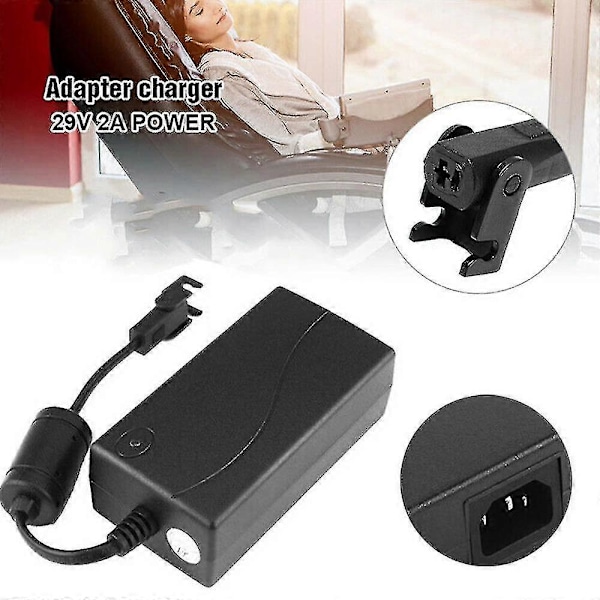 Strømforsyning for elektrisk hvilestol sofa transformator adapter 29v AC/DC