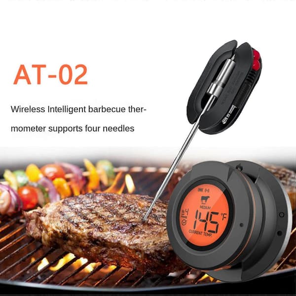 2x Trådlös Bluetooth Barbecue Elektronisk Smart Ugn Termometer Kök Mat Barbecue Termometer