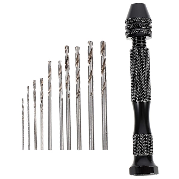 1 Sett Pinne Skrustikke Hånddrill Mikro Mini Drillbits Sett Presisjons Hånddrillbits