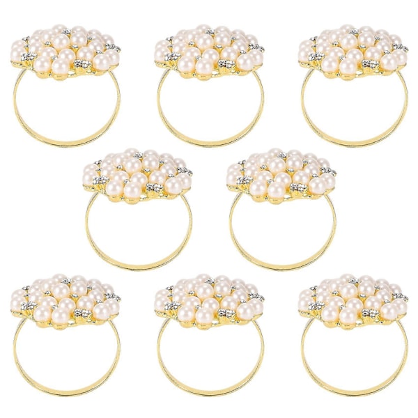 8 Pak S Servietringe Legering Servietring Serviet Le Til Bryllup, Middag, Tab